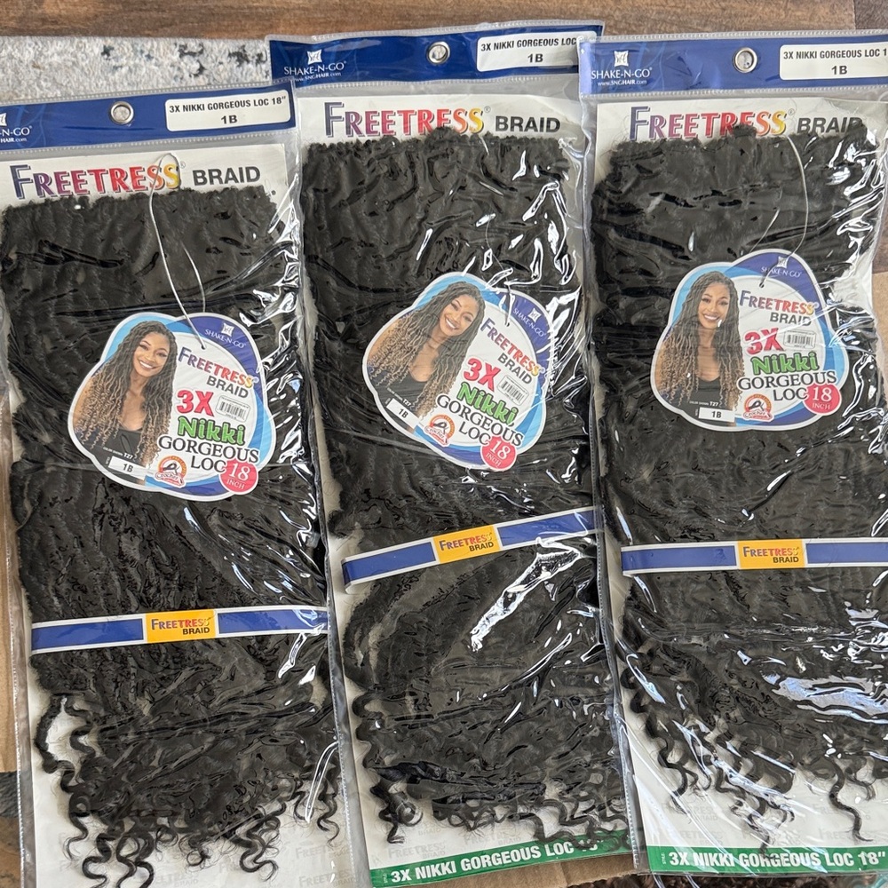 3 Pack Deal! Braid 3X Nikki Gorgeous Loc 18" - Black